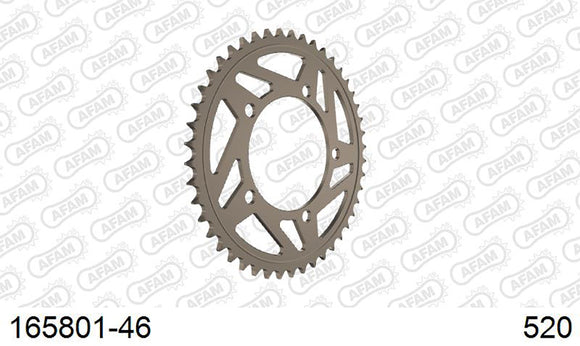 BMW S1000RR 2012-2013 - AFAM Rear Sprocket, 520 conversion, Alu - 46T, 120 links reqd - 165801-46 - P3 Tuning