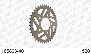 BMW S1000RR 2017-2018 - AFAM Rear Sprocket, 520 conversion, Alu - 40T, 118 links reqd, fits Optional forged wheels - 165803-40 - P3 Tuning
