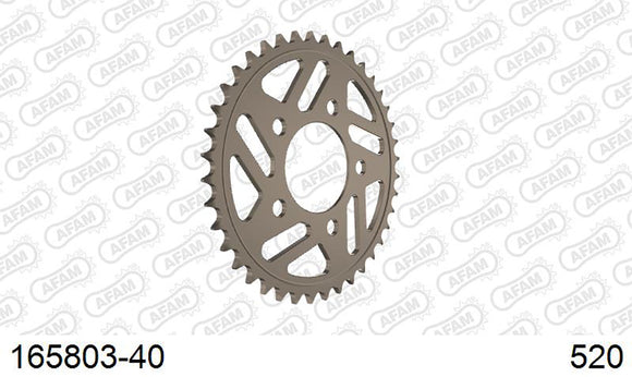 BMW S1000RR 2015-2016 - AFAM Rear Sprocket, 520 conversion, Alu - 40T, 118 links reqd, fits Optional forged wheels - 165803-40 - P3 Tuning