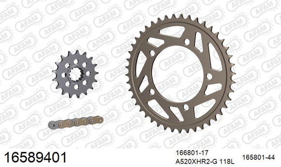 BMW S1000RR 2010-2011 - AFAM XS-ring Hyper reinforced Chain & Alu Sprocket Kit, 520 conversion - 16589401 - P3 Tuning