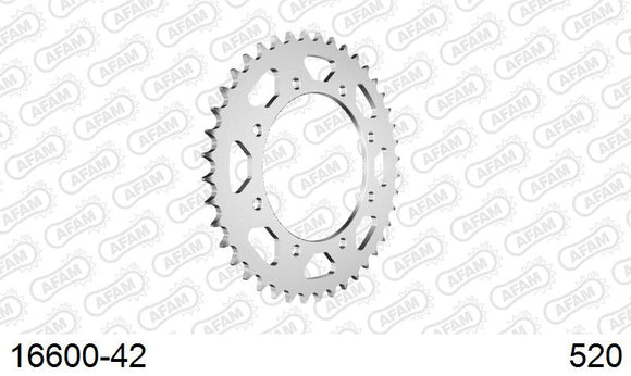 Kawasaki KLE500 1996-2004 - AFAM Rear Sprocket, 520 (OE Pitch), Steel - 42T, 108 links reqd - 16600-42 - P3 Tuning