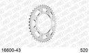 Kawasaki KLR 500 B2 1990-1990 - AFAM Rear Sprocket, 520 (OE Pitch), Steel - 43T, 108 links reqd - 16600-43 - P3 Tuning