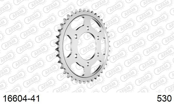 Kawasaki ZXR750H 1990-1990 - AFAM Rear Sprocket, 530 (OE Pitch), Steel - 41T, 110 links reqd - 16604-41 - P3 Tuning