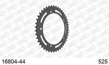 Kawasaki Ninja H2 (1000cc) 2015-2026 - AFAM Rear Sprocket, 525 (OE Pitch), Steel - 44T (orig size) - 16804-44 - P3 Tuning