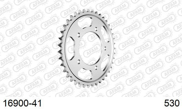 Kawasaki ZZR1400 2008-2011 - AFAM Rear Sprocket, 530 (OE Pitch), Steel - 41T (orig size) - 16900-41 - P3 Tuning
