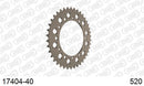 Kawasaki ZX-6R 1995-1997 - AFAM Rear Sprocket, 520 conversion, Alu - 40T (orig size) - 17404-40 - P3 Tuning