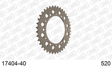 Kawasaki ZX-6R 1995-1997 - AFAM Rear Sprocket, 520 conversion, Alu - 40T (orig size) - 17404-40 - P3 Tuning