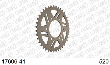 Kawasaki ZX-9R Ninja 2000-2001 - AFAM Rear Sprocket, 520 conversion, Alu - 41T (orig size) - 17606-41 - P3 Tuning