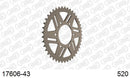 Kawasaki ZX-9R Ninja 1998-1999 - AFAM Rear Sprocket, 520 conversion, Alu - 43T, 112 links reqd - 17606-43 - P3 Tuning