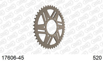 Kawasaki ZXR750H 1990-1990 - AFAM Rear Sprocket, 520 conversion, Alu - 45T, 112 links reqd - 17606-45 - P3 Tuning