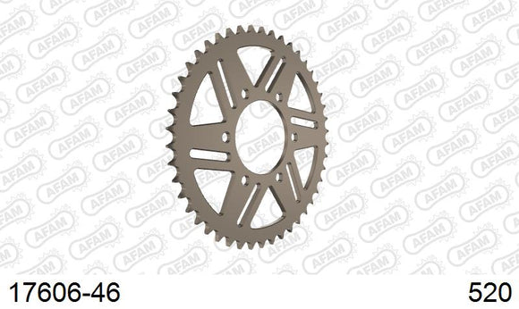 Kawasaki ZX-6R 2013-2018 - AFAM Rear Sprocket, 520 (OE Pitch), Alu - 46T, 114 links reqd - 17606-46 - P3 Tuning