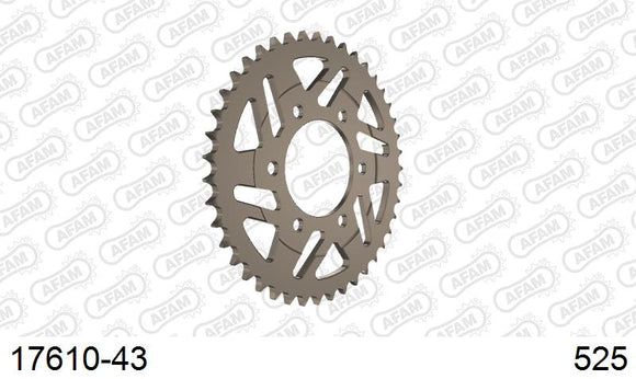 Kawasaki Z1000SX 2014-2016 - AFAM Rear Sprocket, 525 (OE Pitch), Alu - 43T, 114 links reqd - 17610-43 - P3 Tuning