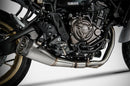 YAMAHA XSR 700 (17-23) ZARD STAINLESS STEEL FULL SYSTEM (REMOVABLE BAFFLE) CARBON END CAP-2
