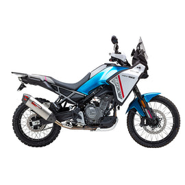 CF MOTO 450 MT - (2024-2026) Yoshimura Stainless RS-12 ADV Street Series Slip-on - Carbon End Cap