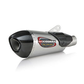 TRIUMPH Daytona 675 - (2013-2017) Yoshimura Stainless Alpha T Slip-on Carbon Fibre End Cap and Heat Shield - Race Series - Removable Baffle