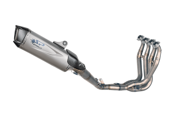 Kawasaki ZX-6R - 2009 - 2025 - RACING full system titanium headers with FORCE EVO silencer + carbon fiber shield