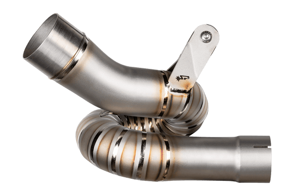 Triumph Speed Triple 1200 2012 - 2024 -TITANIUM Racing Link pipe for Spark Silencer