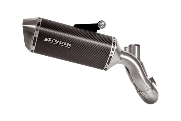 Ducati HYPERMOTARD 821 / HYPERSTRADA 2013 - 2015 - FORCE silencer + 2in1 stainless steel pipe low mounting