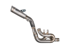Ducati PANIGALE V4 / R / S (18-23) PANIGALE V4R (19-23) STREETFIGHTER V4 (20-22) — 3/4 kit 112dB: TITANIUM Collector + silencer GRID-O