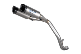 Triumph SPEED TRIPLE 1200 2021 - 2024 - 2 DYNO silencers with carbon end cap with under seat fitting - LIMITED EDITION