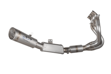 Triumph STREET TRIPLE 765 RS / R / S- 2023 - 2025 - LOW mount EURO 5 full system Stainless Steel + GRID-O Silencer with pre-silencer BOX and catalyst