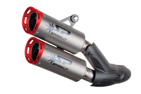 Ducati Monster 937 (21-24) — DYNO silencers - red anodized end caps