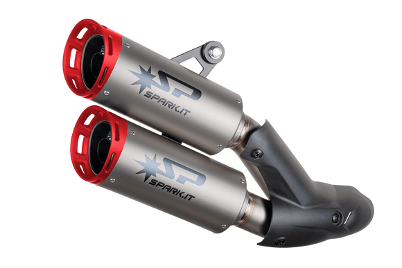 Ducati Monster 937 (21-24) — DYNO silencers - red anodized end caps