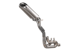 Ducati PANIGALE V4 / R / S (18-23) PANIGALE V4R (19-23) STREETFIGHTER V4 (20-22) — 3/4 kit 102 dB: TITANIUM Collector + 2 silencers RECTANGULAR underseat