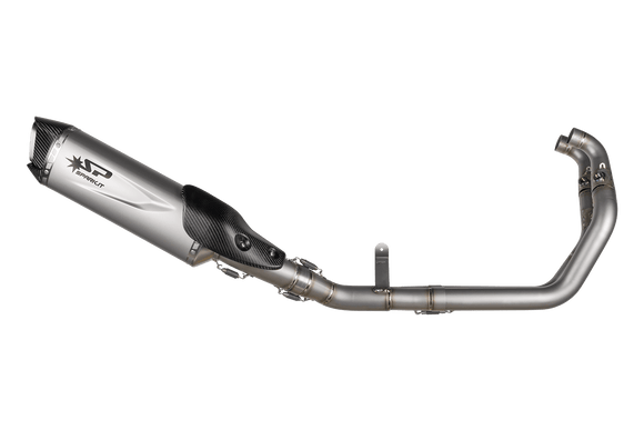 Aprilia RS 660 2020/23 / TUONO 660 2021/23 — RACING Full System with FORCE EVO silencer: manifold with TIG welded pipe in titanium and Force Evo silencer