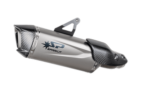 Honda XL750 TRANSALP - 2023 - 2024 - HOMOLOGATED FORCE EVO silencer with stainless steel pipe for STD mounting