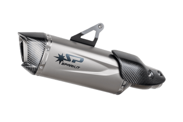 Honda XL750 TRANSALP - 2023 - 2024 - HOMOLOGATED FORCE EVO silencer with stainless steel pipe for STD mounting
