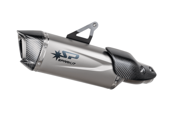 Honda XL750 TRANSALP - 2023 - 2024 - HOMOLOGATED FORCE EVO silencer with stainless steel pipe for STD mounting