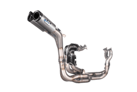 Ducati PANIGALE V4/S 2018-2023 & PANIGALE V4R 2019-2023 & STREETFIGHTER V4 2020-2022 - FULL SYSTEM REPLICA WSBK 2023: TITANIUM Collector + 2 silencers DYNO underseat - EVO 2023