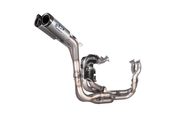 Ducati PANIGALE V4/S 2018-2023 & PANIGALE V4R 2019-2023 & STREETFIGHTER V4 2020-2022 - FULL SYSTEM REPLICA WSBK 2023: TITANIUM Collector + 2 silencers DYNO underseat - EVO 2023