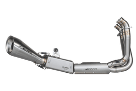 Triumph TRIDENT 660  / TIGER SPORT 660 DAYTONA 660 2022 - 2024  - Full system: collector with pre-silencer BOX in stainless steel + 60'S silencer