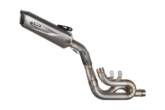 Ducati PANIGALE V4 / R / S (18-23) PANIGALE V4R (19-23) STREETFIGHTER V4 (20-22) — 3/4 kit 104dB: S.STEEL Collector + silencer FORCE EVO