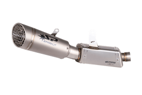 Triumph STREET TRIPLE 765 RS / R / S 2023 - 2025 - 3/4 Kit: Stainless Steel box + Grid-O silencer