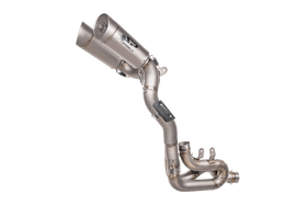 Ducati PANIGALE V4/S 2018-2023 & V4R 2019-2023 & STREETFIGHTER V4 2020-2022 - 3/4 kit: TITANIUM Collector with 2 silencers GRID-O under seat