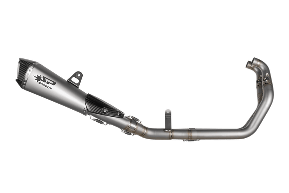 Aprilia RS 660 2020/23 / TUONO 660 2021/23 — RACING Full System with KONIX EVO silencer: TITANIUM manifold with TIG welded pipe in titanium and Konix Evo silencer