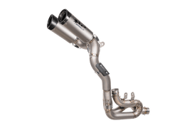 Ducati PANIGALE V4 / R / S (18-23) PANIGALE V4R (19-23) STREETFIGHTER V4 (20-22) — 3/4 kit: TITANIUM Collector + 2 silencers DYNO underseat