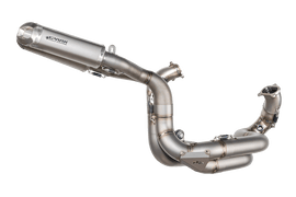 Desmosedici PANIGALE V2 (2020-24) PANIGALE 959 — RACING FULL TITANIUM SYSTEM REPLICA SSP600: Collector + 2 silencers RECTANGULAR underseat