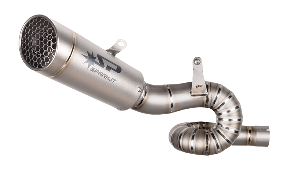 Triumph STREET TRIPLE 765 RS / R / S - 2023 - 2025 - 3/4 kit: TITANIUM racing manifold + GRID-O silencer