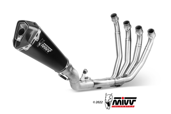 MIVV FULL SYSTEM SPORT DELTA RACE STEEL BLACK HONDA CBR 650 R