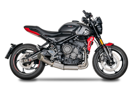 Triumph TRIDENT 660 / TIGER SPORT 660 DAYTONA 660 2022 - 2024 - Full system: collector with pre-silencer BOX in stainless steel + GRID-O silencer