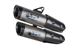 Triumph SPEED TRIPLE 1200 2021 - 2024 - Slip-on DYNO silencers with carbon end caps and fitting