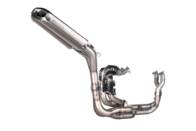 Ducati PANIGALE V4/S 2018-2023 & PANIGALE V4R 2019-2023 & STREETFIGHTER V4 2020-2022 - RACING FULL SYSTEM 105 dB: TITANIUM headers with 2 silencers RECTANGULAR unde rseat