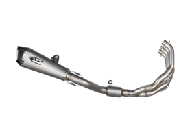 Honda CB 650 R /CBR 650 R - 2021 - 2025 - HIGH mount EURO 5 complete kit - Stainless steel manifolds with catalyst and titanium silencer