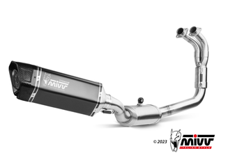 MIVV FULL EXHAUST SR-1 TITANIUM BLACK YAMAHA YZF-R7