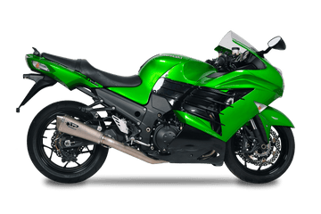Kawasaki ZX14R - 2012 - 2024 - RACING full system  stainless steel collector with KONIX silencer