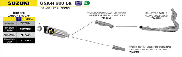 Suzuki GSX-R 600 i.e. GP2 silencers kit